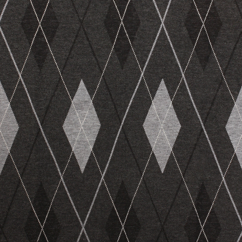 Men's Argyle Ballantrae Jumper Half Zip Charcoal - Heritage Of Scotland - CHARCOAL