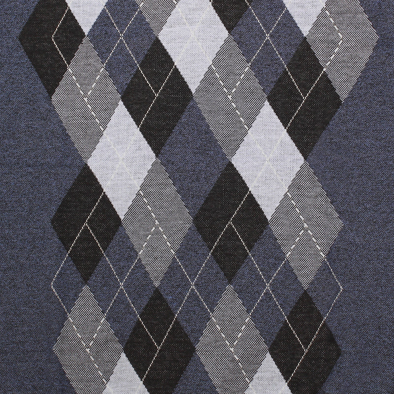 Men's Argyle Ballantrae Jumper Navy Melange - Heritage Of Scotland - NAVY MELANGE