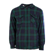 Men's Casual Tartan Sherpa Jacket Black Watch - Heritage Of Scotland - BLACK WATCH