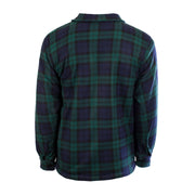 Men's Casual Tartan Sherpa Jacket Black Watch - Heritage Of Scotland - BLACK WATCH