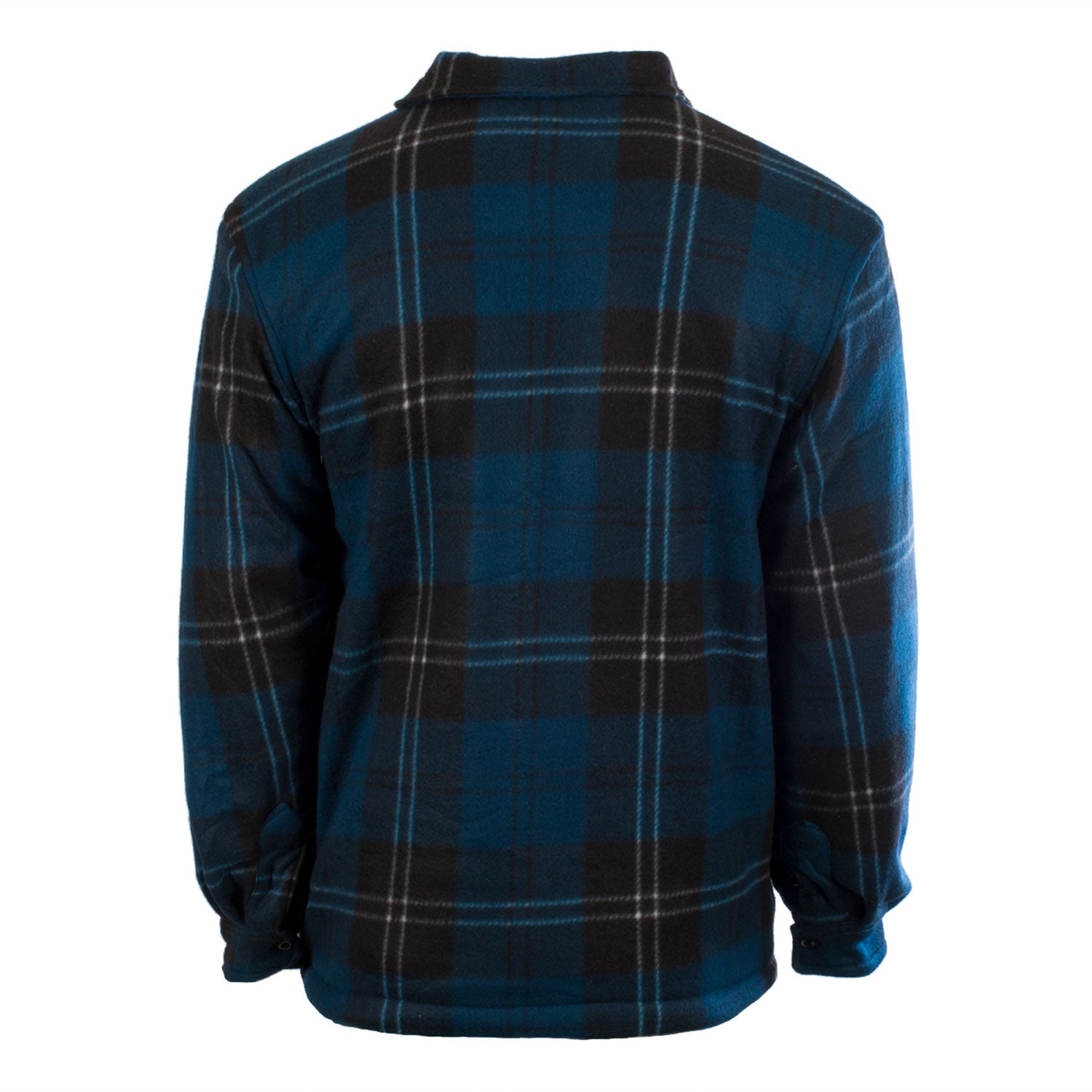 Men's Casual Tartan Sherpa Jacket Ramsay Blue - Heritage Of Scotland - RAMSAY BLUE