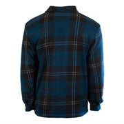 Men's Casual Tartan Sherpa Jacket Ramsay Blue - Heritage Of Scotland - RAMSAY BLUE