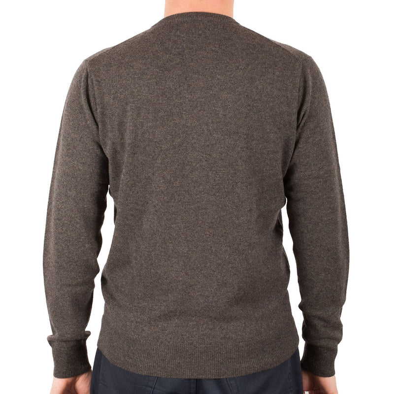 Men's Dunedin Cashmere 100% Cashmere Cr Ptarmigan - Heritage Of Scotland - PTARMIGAN