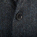 Men's Harris Tweed Cameron Coat Blue Herringbone - Heritage Of Scotland - BLUE HERRINGBONE