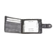 Mens Ht Leather Wallet With Loop Closer Black & White Herringbone / Black - Heritage Of Scotland - BLACK & WHITE HERRINGBONE / BLACK