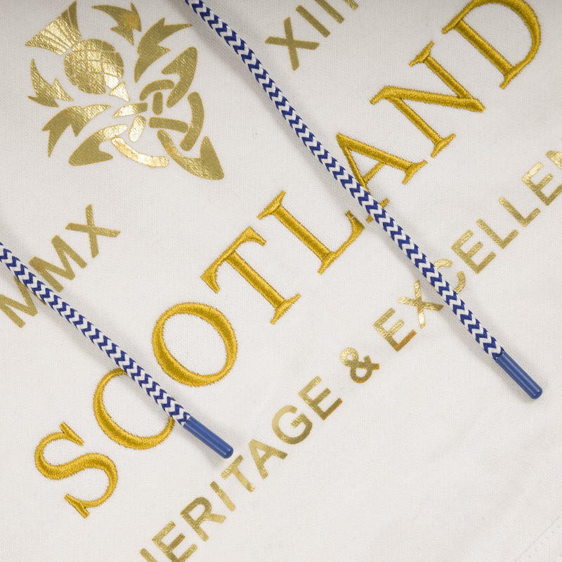 Men's Morrison Hooded Top Off White - Heritage Of Scotland - OFF WHITE