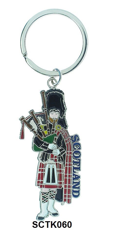 Metal Keyring - Piper/Scotland - Heritage Of Scotland - N/A