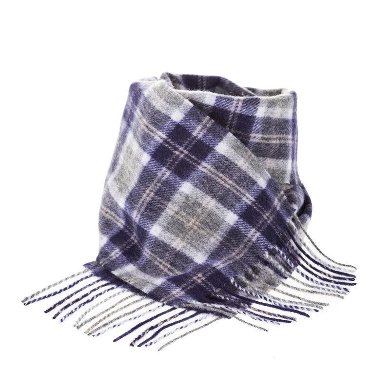 Mini Edinburgh Lambswool Scarf Bannockbane Silver - Heritage Of Scotland - BANNOCKBANE SILVER