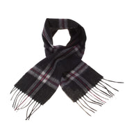 Mini Edinburgh Lambswool Scarf Thomson Charcoal - Heritage Of Scotland - THOMSON CHARCOAL