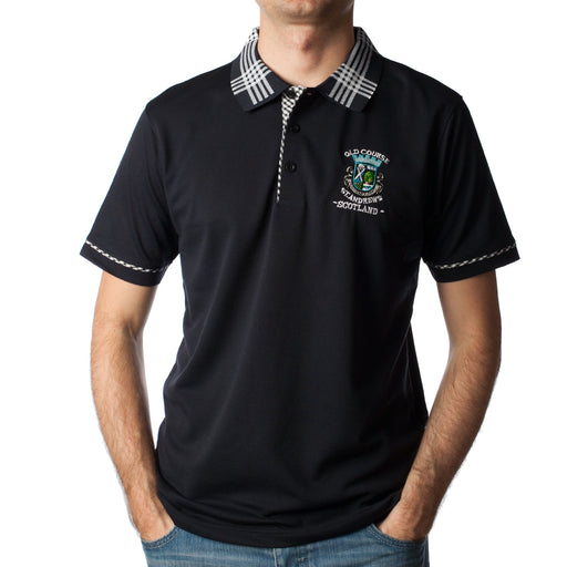 Old Course Polo Shirt Navy - Heritage Of Scotland - NAVY