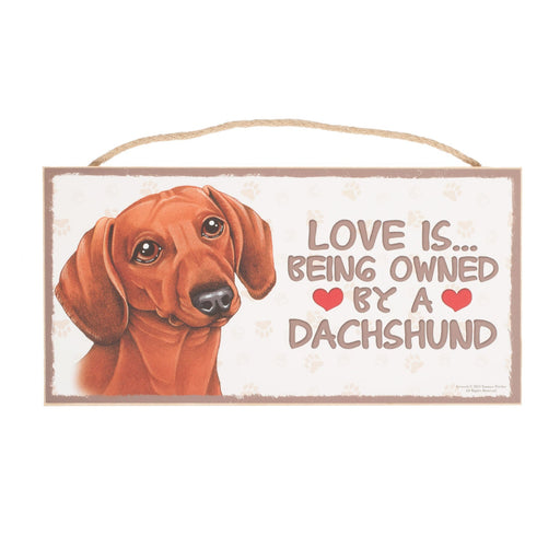Pet Plaque Dachshund Red - Heritage Of Scotland - DACHSHUND RED