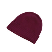 Plain Knit Ladies Beanie Rib Turn Up Eminence - Heritage Of Scotland - EMINENCE