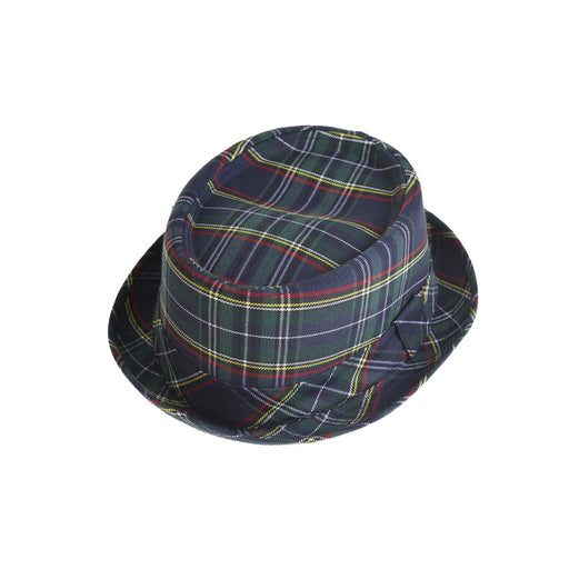 Porkpie Hat - Heritage Of Scotland - GREEN TARTAN