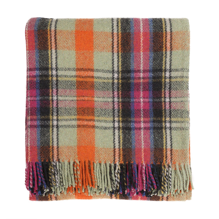 Recycled Wool Tartan Blanket Throw Bruce Of Kinnaird - Heritage Of Scotland - BRUCE OF KINNAIRD
