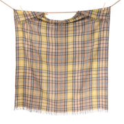 Recycled Wool Tartan Blanket Throw Buchanan Natural - Heritage Of Scotland - BUCHANAN NATURAL