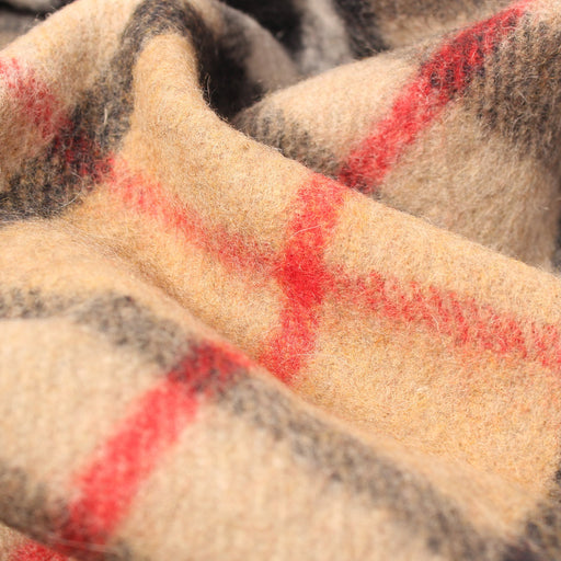 Recycled Wool Tartan Blanket Throw Thomson Camel - Heritage Of Scotland - THOMSON CAMEL