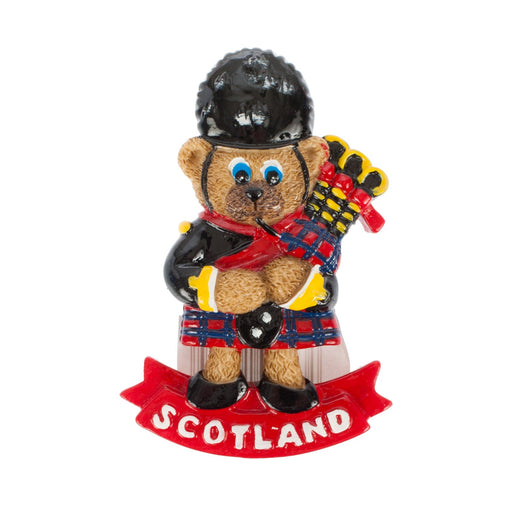 Resin Magnet - Piper Bear - Heritage Of Scotland - NA