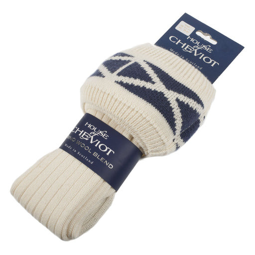 Saltire Of Scotland Kilt Socks Ecru - Heritage Of Scotland - ECRU