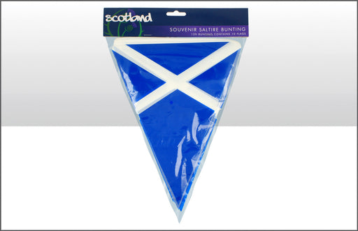 Saltire Pvc Triangular Bunting 10 Flags - Heritage Of Scotland - NA