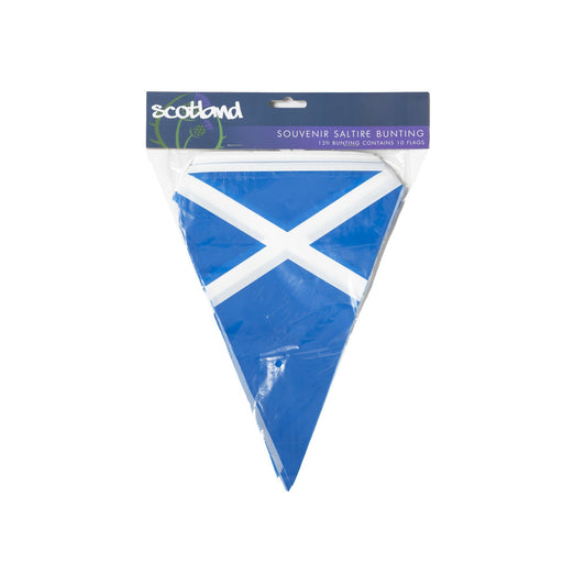 Saltire Pvc Triangular Bunting 10 Flags - Heritage Of Scotland - NA