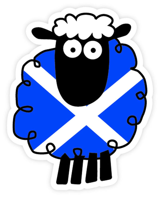 Saltire Sheep Sticker - Heritage Of Scotland - NA