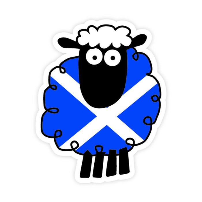 Saltire Sheep Sticker - Heritage Of Scotland - NA