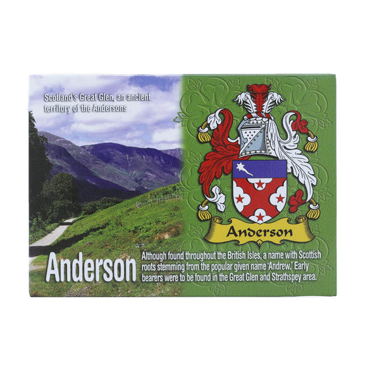 Scenic Metallic Magnet Wales Ni Eng Anderson - Heritage Of Scotland - ANDERSON