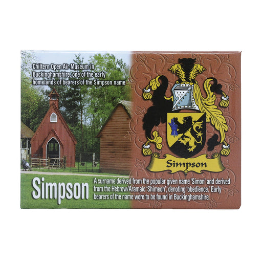 Scenic Metallic Magnet Wales Ni Eng Simpson - Heritage Of Scotland - SIMPSON