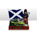 Scot Piper/Castle Printed Resin Magnet - Heritage Of Scotland - NA