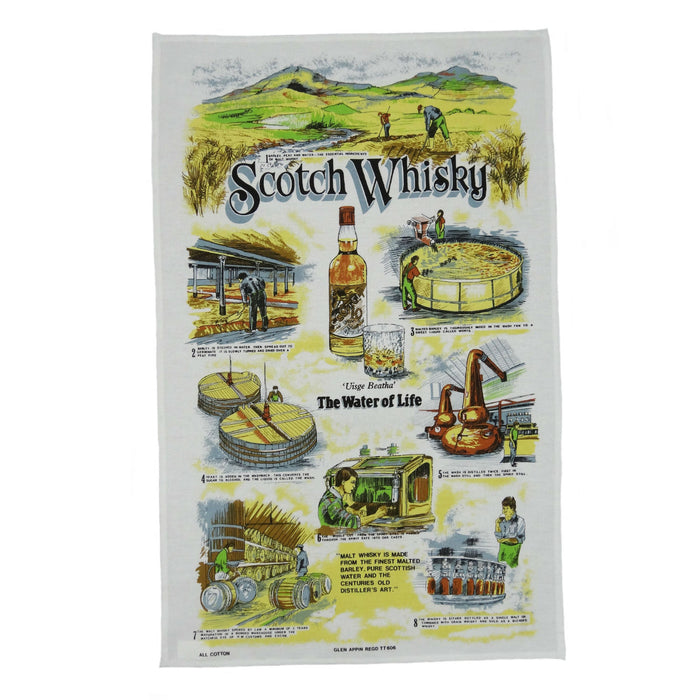 Scotch Whisky Tea Towel - Heritage Of Scotland - NA