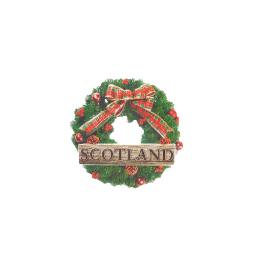 Scotland Christmas Wreath Magnet - Heritage Of Scotland - MULTICOLOURED