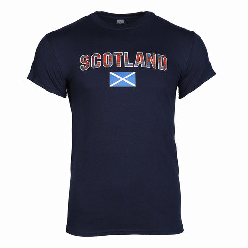 Scotland Flag T-Shirt - Heritage Of Scotland - Navy
