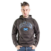 Scotland Harvard Print Hooded Top Charcoal - Heritage Of Scotland - CHARCOAL