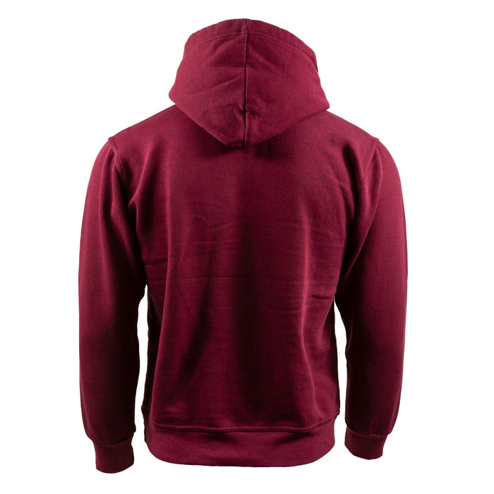 Scotland Hooded Pullover Maroon/Off White - Heritage Of Scotland - MAROON/OFF WHITE