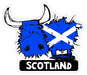 Scotland Saltire Cow Sticker - Heritage Of Scotland - NA