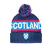 Scotland Shield Bobble Hat - Heritage Of Scotland - NAVY/PURPLE