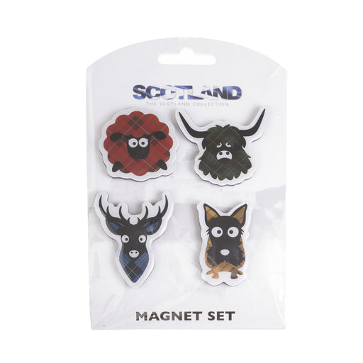 Scottish Tartan Character 4Pk Magnet Set - Heritage Of Scotland - NA