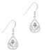 Scottish Thistle Earrings Pear Shape Wit - Heritage Of Scotland - NA