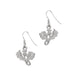 Scottish Thistle Silver Drop Earrings - Heritage Of Scotland - N/A