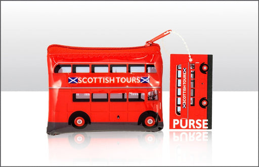 Scottish Tour Bus Pvc Purse With Zip - Heritage Of Scotland - NA