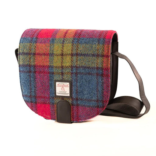 Small Cross Body Bag Blue/Pink Check - Heritage Of Scotland - BLUE/PINK CHECK