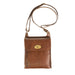Small Leather Crossover Bag Cognac - Heritage Of Scotland - COGNAC