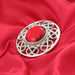 Stroma Brooch Red - Heritage Of Scotland - RED