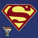 Superman Chenille Logo Tee - Heritage Of Scotland - BLUE