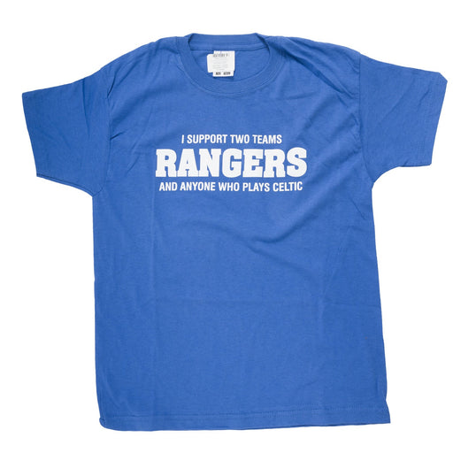 Support 2 Teams Rangers Tshirt - Heritage Of Scotland - SUPPORT 2 TEAMS RANGERS TSHIRT