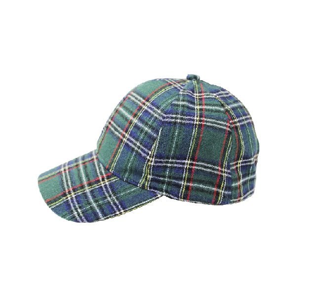 Tartan Baseball Cap - Heritage Of Scotland - GREEN TARTAN