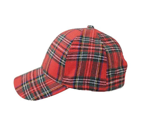 Tartan Baseball Cap - Heritage Of Scotland - RED TARTAN