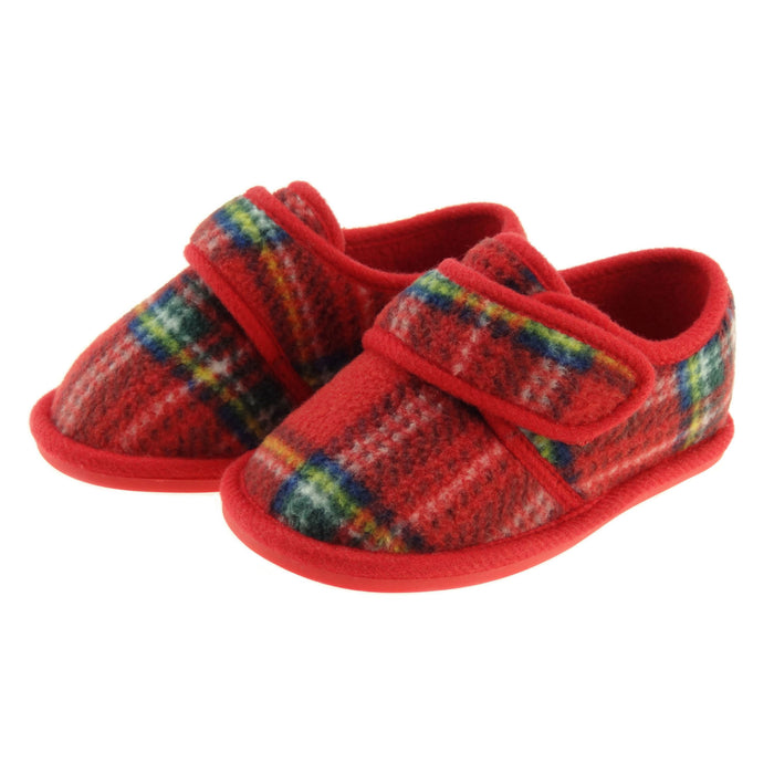 Tartan Fleece Slipper - Heritage Of Scotland - STEWART ROYAL