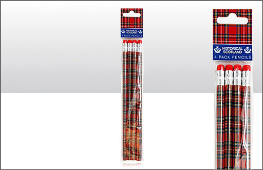 Tartan Pencil Set Of 4 - Heritage Of Scotland - NA