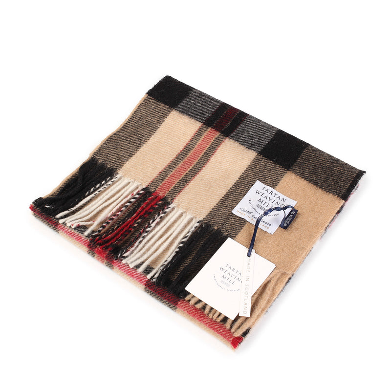 Tartan Weaving Mill 100% Cashmere Scarf Amplified Thomson Camel - Heritage Of Scotland - AMPLIFIED THOMSON CAMEL
